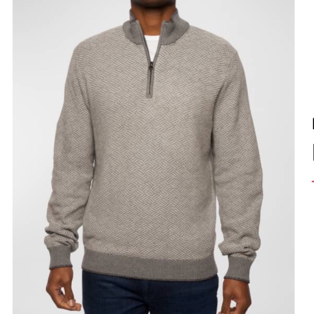 Robert Graham Draco Quarter Zip Sweater Men's